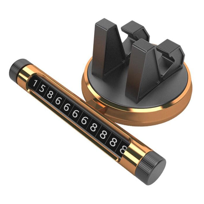 Multi-function Car Instrument Panel Mobile Phone Holder Temporary Parking Card