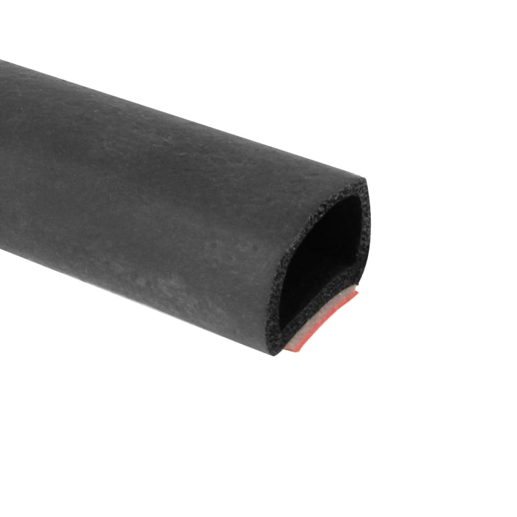 Big D-shaped Car Noise Reduction Sealing Strip with Sticker, Length: 5m