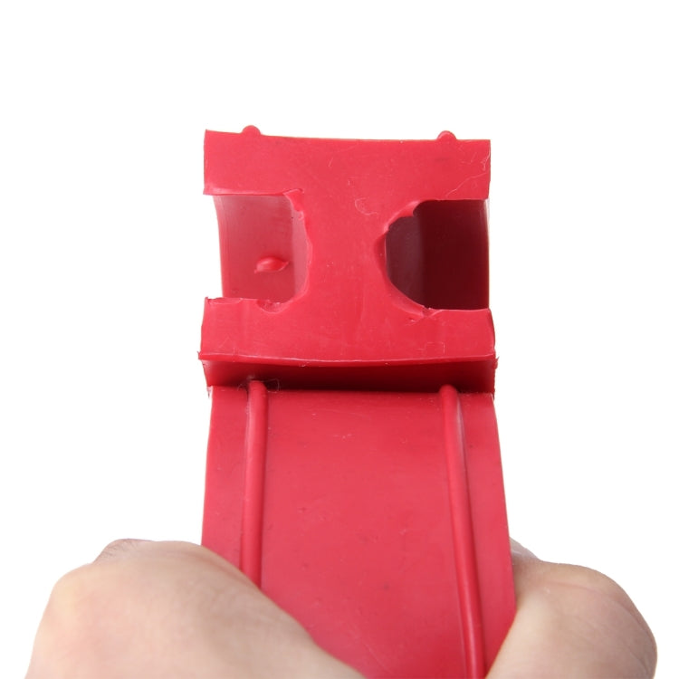 2 PCS Car Auto C Type Shock Absorber Spring Bumper Power Cushion Buffer, Spring Spacing: 27mm, Colloid Height: 50mm(Red)