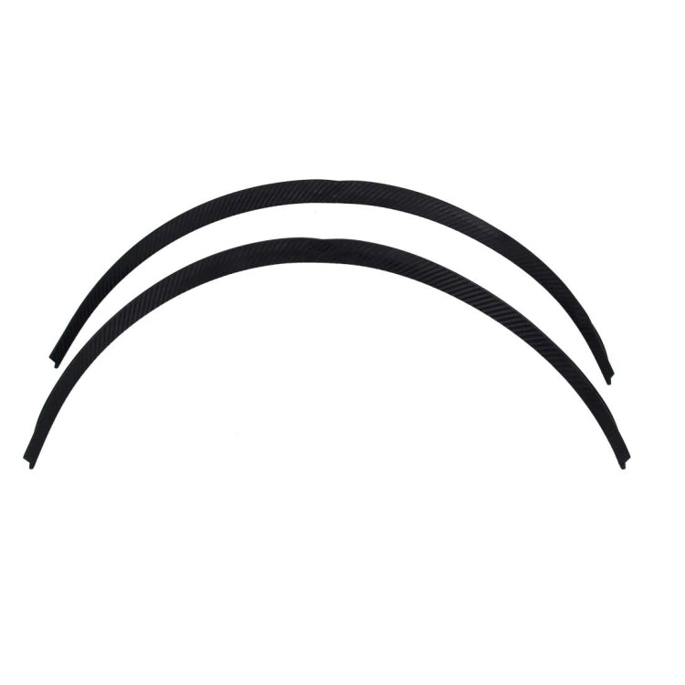 2 PCS 54cm Car Stickers Rubber Large Round Arc Strips Universal Fender Flares Wheel Eyebrow Decal Sticker Eyebrow Car-covers Black Striped Round Arc Strips