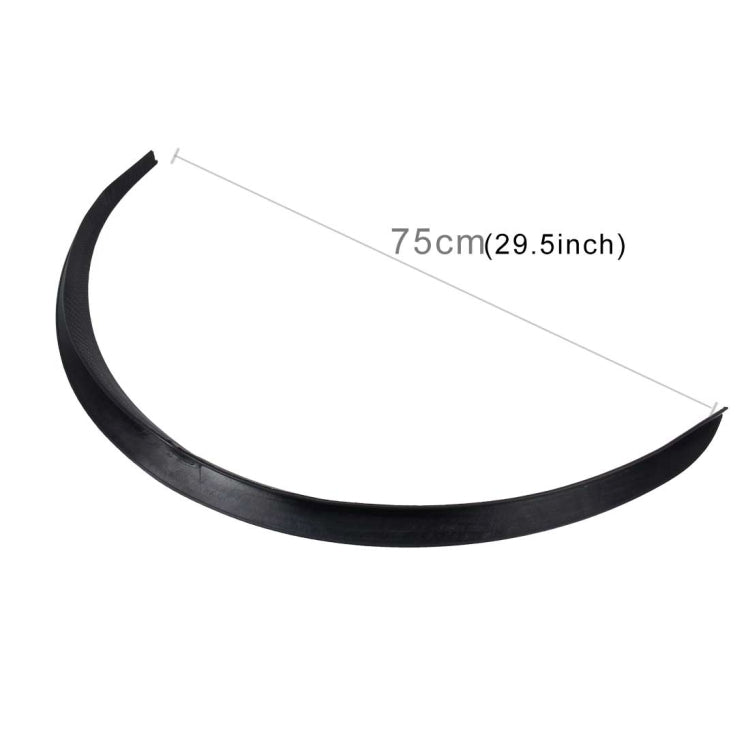 2 PCS 54cm Car Stickers Rubber Large Round Arc Strips Universal Fender Flares Wheel Eyebrow Decal Sticker Eyebrow Car-covers Black Striped Round Arc Strips