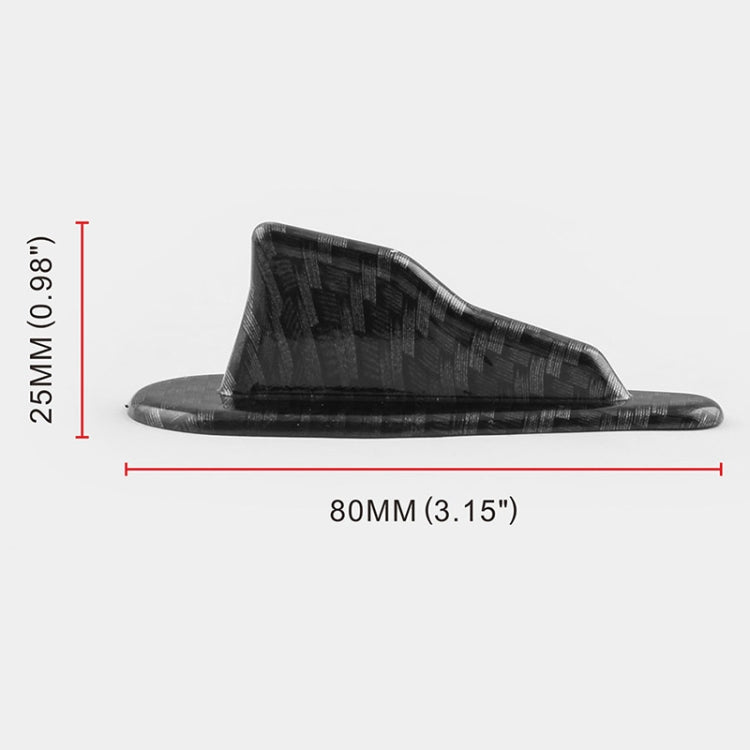 10 PCS Universal Car Carbon Fiber Shark Fin Diffuser Vortex Generator Roof Spoiler