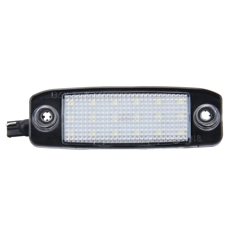 2 PCS LED License Plate Light with 18  SMD-3528 Lamps for Hyundai Sonata,2W 120LM,6000K, DC12V(White Light)