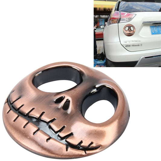 Skull Bone Shape Auto Sticker 3D Metal Fashion Car Stickers, Skull Bone2, Skull Bone Yellow