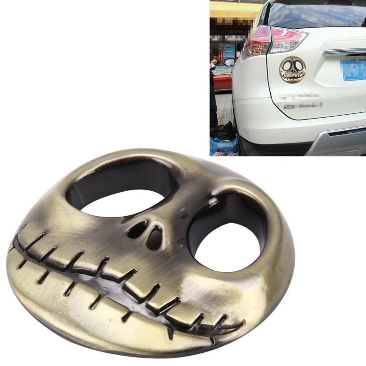 Skull Bone Shape Auto Sticker 3D Metal Fashion Car Stickers