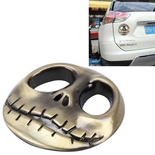 Skull Bone Shape Auto Sticker 3D Metal Fashion Car Stickers