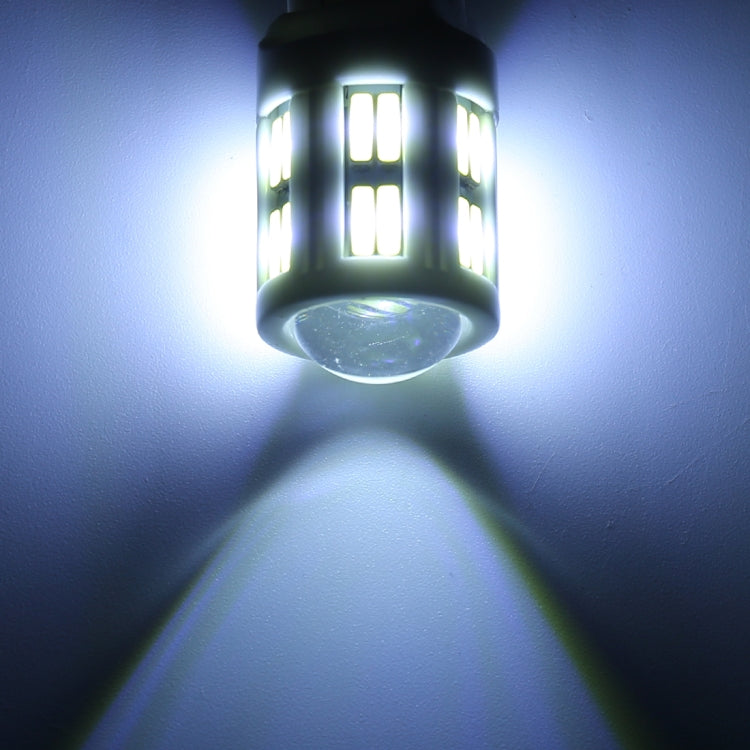 2 PCS T20 / 7440 3W DC 12V 6000K 200LM Car Auto Ceramics Turn Lights / Reversing Light 16LEDs SMD-7020 Lamps, with Projector Lens