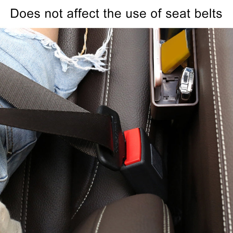 Universal Car Multi-functional Charger Console Side Pocket Seat Gap Side Storage Box, with 2 USB Ports