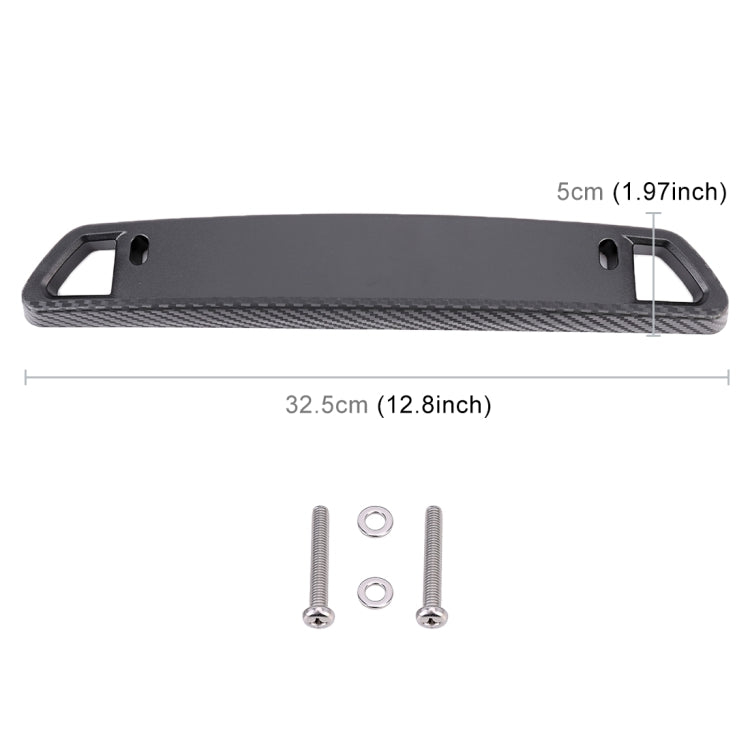 Universal Car License Holder Number Plate Frame Carbon Fiber License Plate Holder