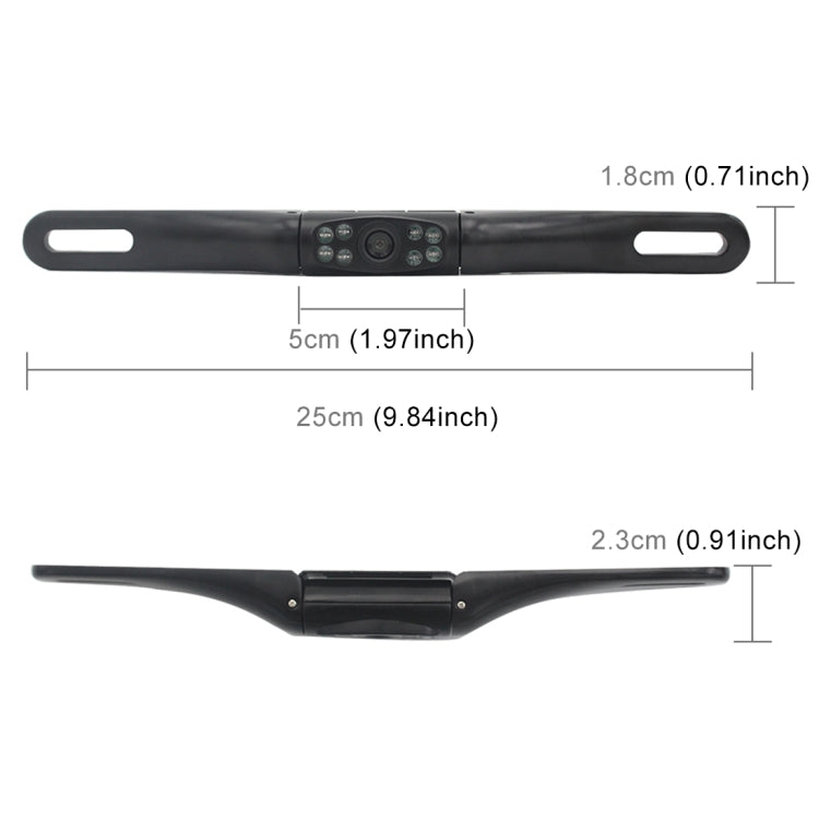 PZ413-C Car License Plate Frame 120 Degree Rear View Cameras