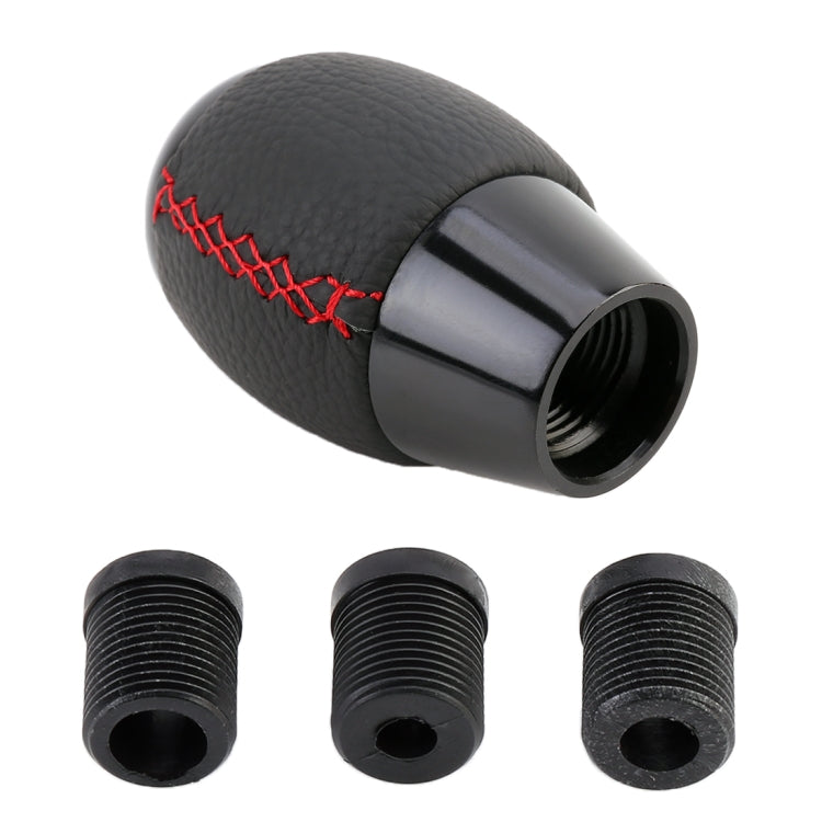 Universal Car Leather Metal Gear Shift Knob Modified Car Auto Transmission Shift Lever Knob