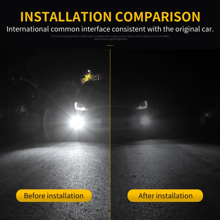 2 PCS 9006 DC9-16V / 8.2W / 6000K / 655LM Car Auto Fog Light 66LEDs SMD-2016 Lamps