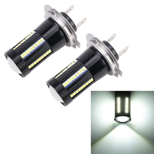 2 PCS H7 DC9-16V / 8.2W / 6000K / 655LM Car Auto Fog Light 66LEDs SMD-2016 Lamps