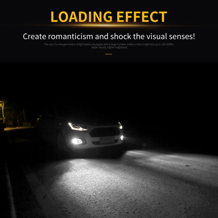 2 PCS H7 DC9-16V / 8.2W / 6000K / 655LM Car Auto Fog Light 66LEDs SMD-2016 Lamps