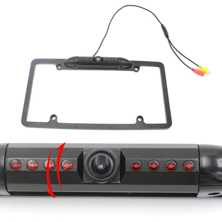 PZ422 America Car License Plate Frame 120 Degree Rear View Camera