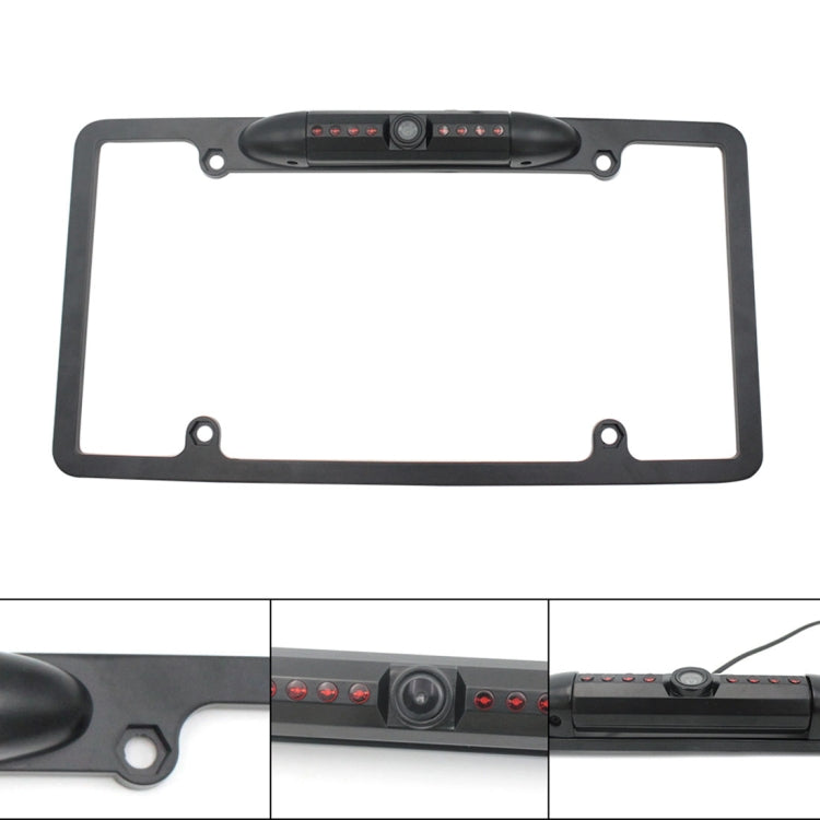 PZ422 America Car License Plate Frame 120 Degree Rear View Camera