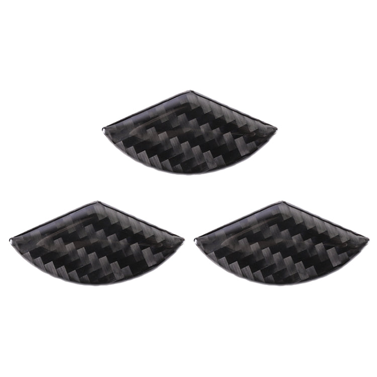 Car Carbon Fiber Steering Wheel Decorative Sticker for Mercedes-Benz GLA 2015-2018