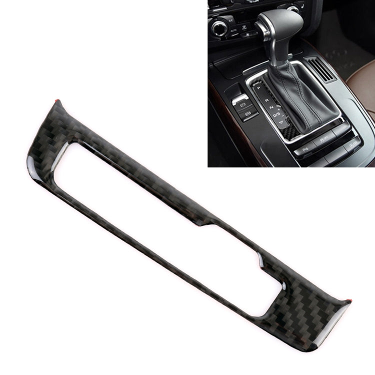 Car Carbon Fiber Gear Panel Decorative Sticker for Audi A4L / A5 / Q5 2009-2016