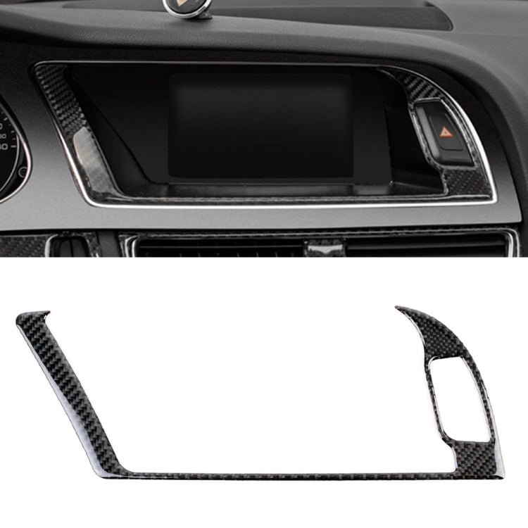Car Carbon Fiber Navigation Outer Frame Decorative Sticker for Audi A4L / A5 / Q5 2009-2016