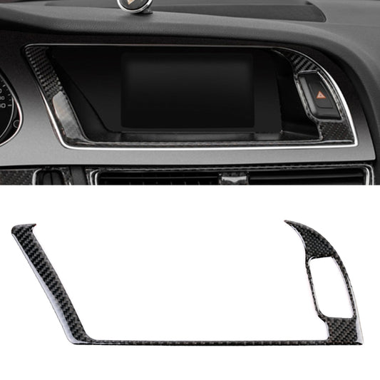 Car Carbon Fiber Navigation Outer Frame Decorative Sticker for Audi A4L / A5 / Q5 2009-2016