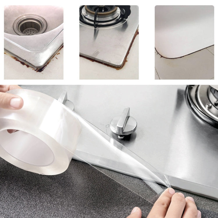 Acrylic Rubber Kitchen and Bathroom Waterproof Moisture-proof Tape Mildew Proof Stickers Size: 2cm x 3m, Thickness: 0.5mm