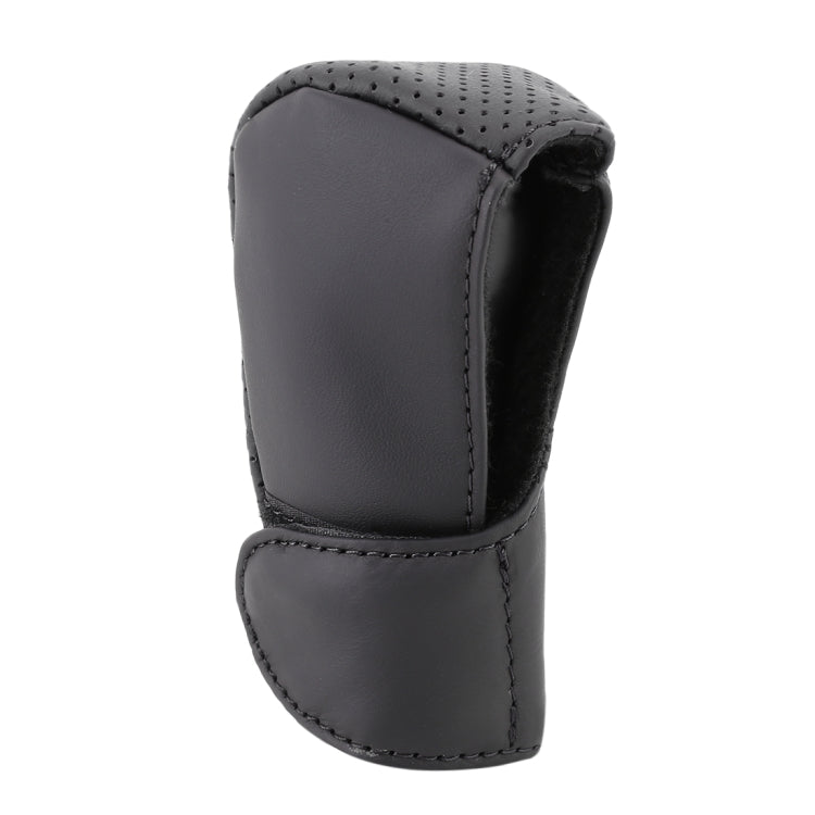 Universal Nonslip Breathable Genuine Leather Car Gear Shift Knob Cover