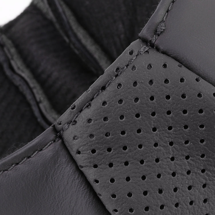 Universal Nonslip Breathable Genuine Leather Car Gear Shift Knob Cover