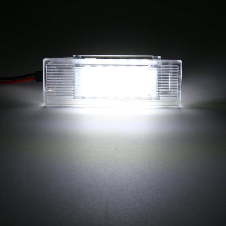 2 PCS LED Car DC 12V 1.5W 6000K 100LM Door Lights 18LEDs SMD-3014 Lamps for BMW F10