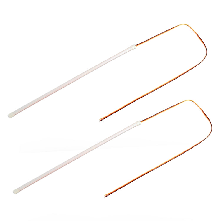 2 PCS 60cm DC12V 5W Ultra-thin Car Auto Double Colors Turn Lights / Running Lights (Turn Lights: Yellow Light; Running Lights: White Light)