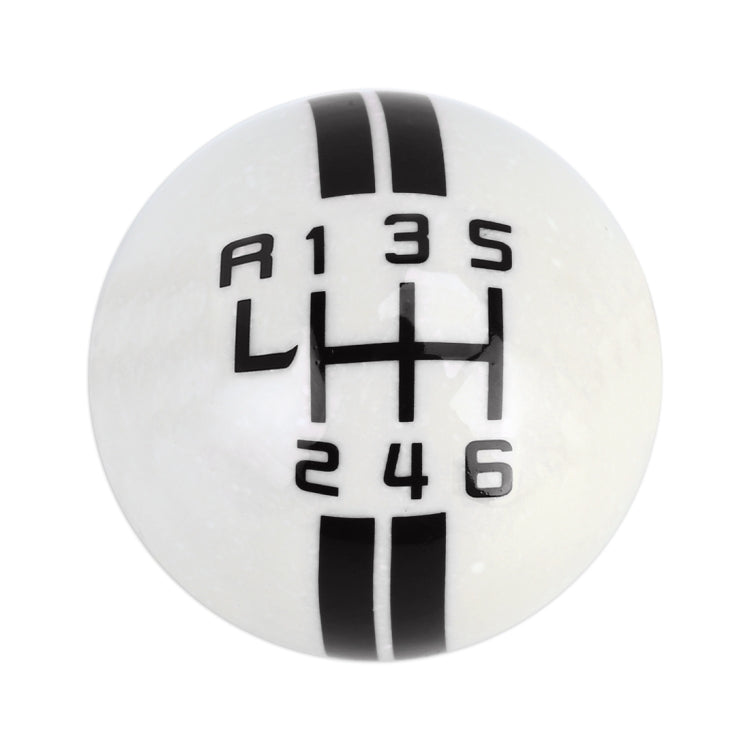 Universal Vehicle Ball Shape Modified Resin Shifter Manual 6-Speed Left-R Gear Shift Knob