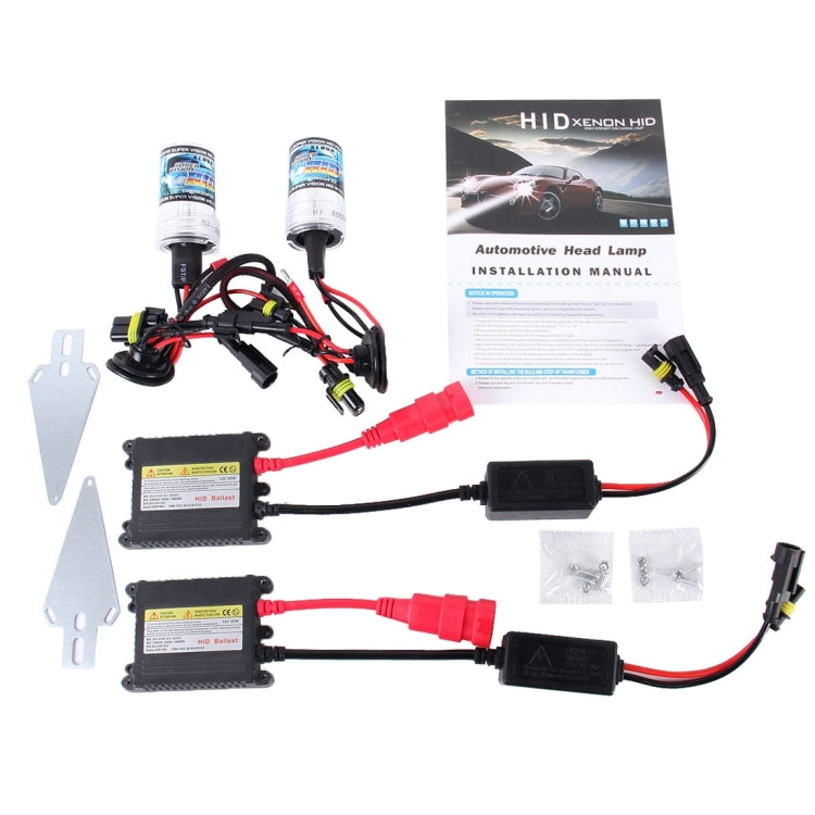 2PCS 35W HB3/9005 2800 LM Slim HID Xenon Light with 2 Alloy HID Ballast, High Intensity Discharge Lamp, Color Temperature: 6000K, 9005
