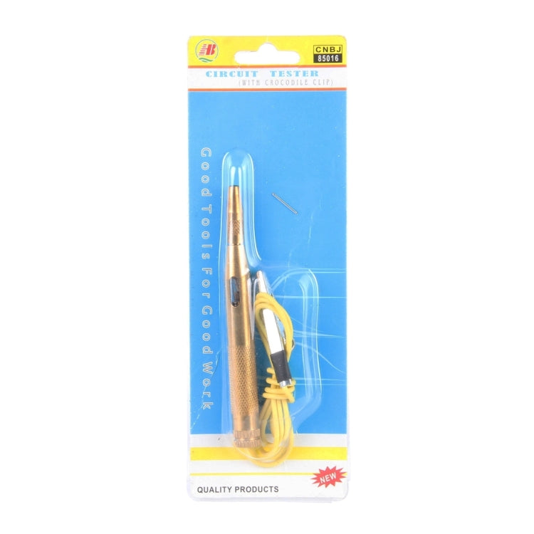 CNJB-85016 Pure Copper Circuit Tester and Electrical Voltage Detector Pen Set With Crocodile Clip 6-24V, Wire Length: 60cm
