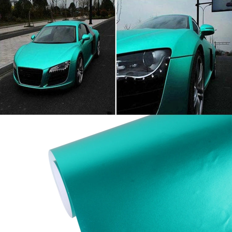 1.52m x 0.5m Ice Blue Metallic Matte Icy Ice Car Decal Wrap Auto Wrapping Vehicle Sticker Motorcycle Sheet Tint Vinyl Air Bubble Free