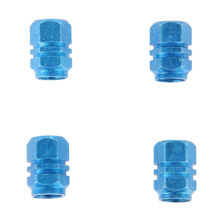 4PCS SA Metal Plated Hexagon Shape Universal Tire Valve Stem Cap