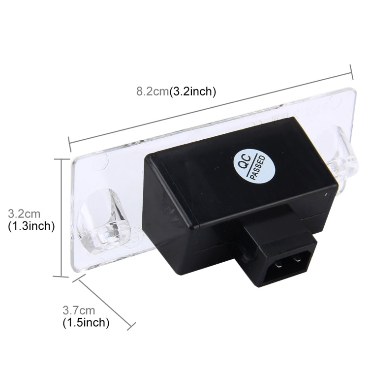 2 PCS License Plate Light with 18  SMD-3528 Lamps for Audi，2W 120LM, DC12V (White Light)