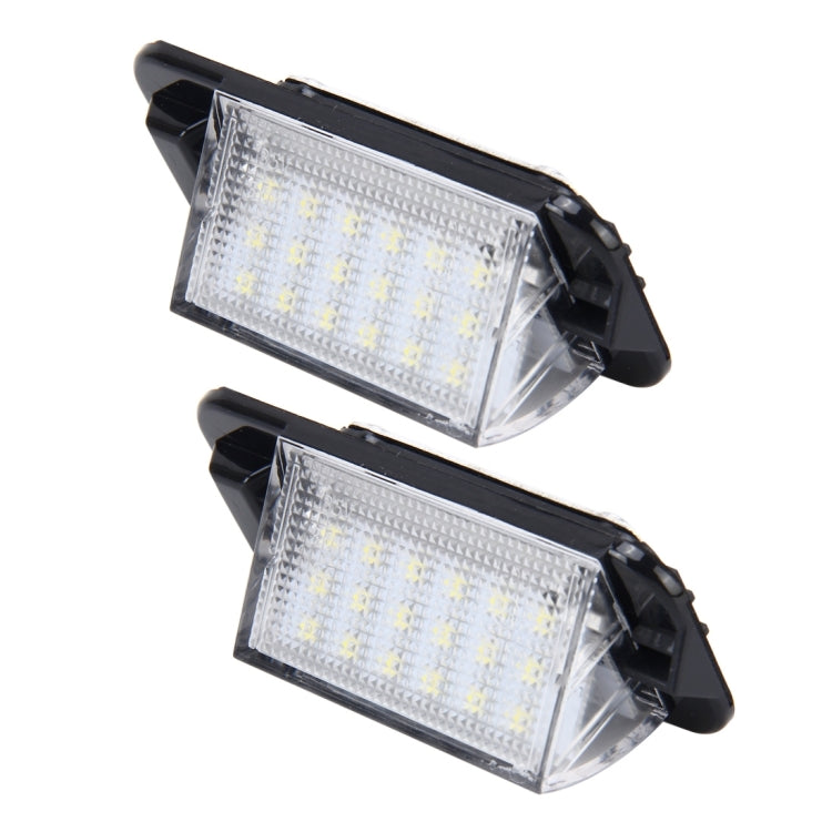 2 PCS License Plate Light with 18  SMD-3528 Lamps for BMW E36(1992-1998)，2W 120LM,6000K, DC12V (White Light)