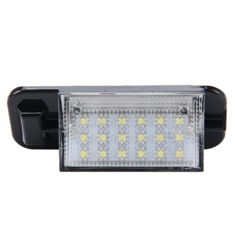2 PCS License Plate Light with 18  SMD-3528 Lamps for BMW E36(1992-1998)，2W 120LM,6000K, DC12V (White Light)
