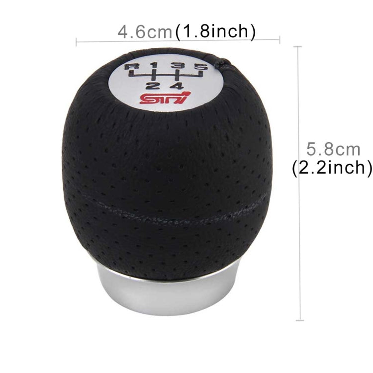 Universal 5 Speed Aluminum Manual Car Gear Shift Knob Shifter Lever Cover