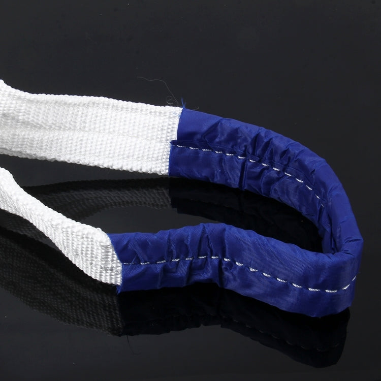 ZONGYUAN ZY-0220 Car 4m×6cm 8 Ton Towing 2 Ton Lifting Rope Straps with Two Hooks High Strength Cable Cord Heavy Duty Recovery Securing Accessories for Cars Trucks