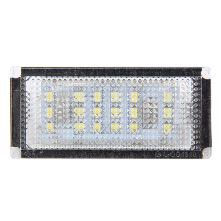 2 PCS License Plate Light with 18  SMD-3528 Lamps for BMW E46 2D M3,2004-2006,2W 120LM,6000K, DC12V (White Light)