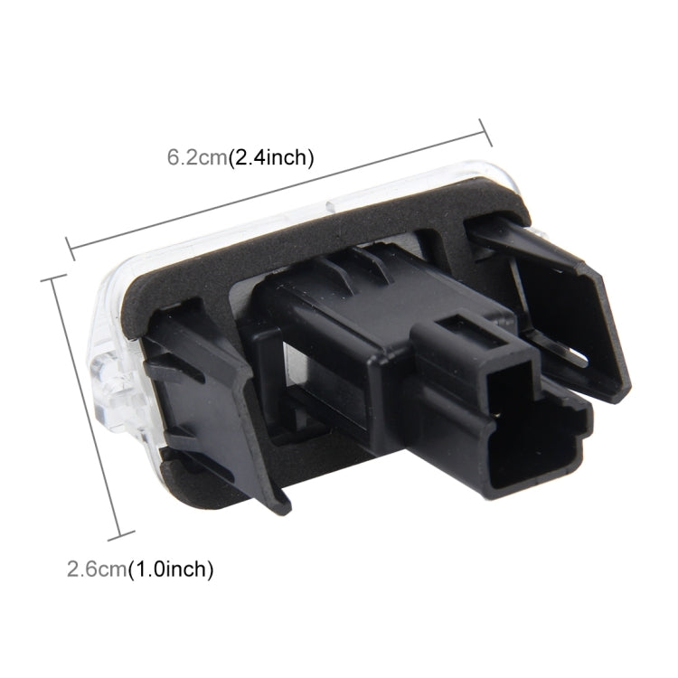 2 PCS License Plate Light with 18  SMD-3528 Lamps for Toyota,2W 120LM,6000K, DC12V(White Light)