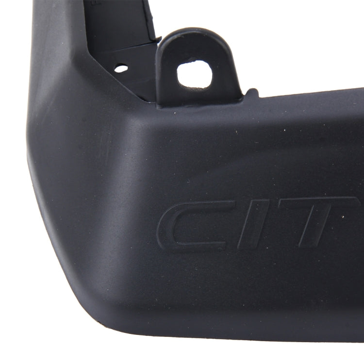 4 PCS Car Auto Semi-Rigid PVC Splash Flaps Mudguards Fender Guard for Honda City 2015-2020