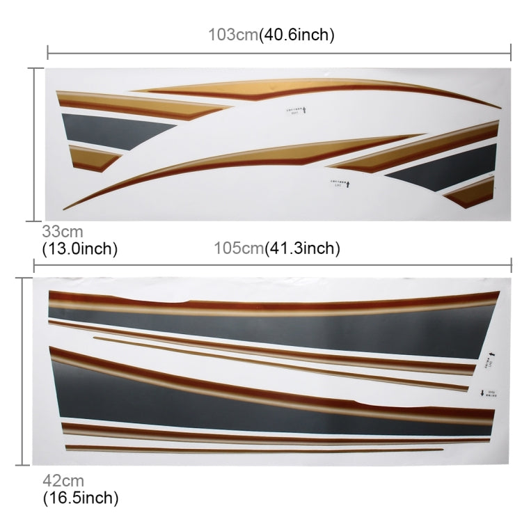 5 PCS SUV Body Decorative Strip Brand Car Streamline Shining Sticker for Toyota Prado4000 2011 Version