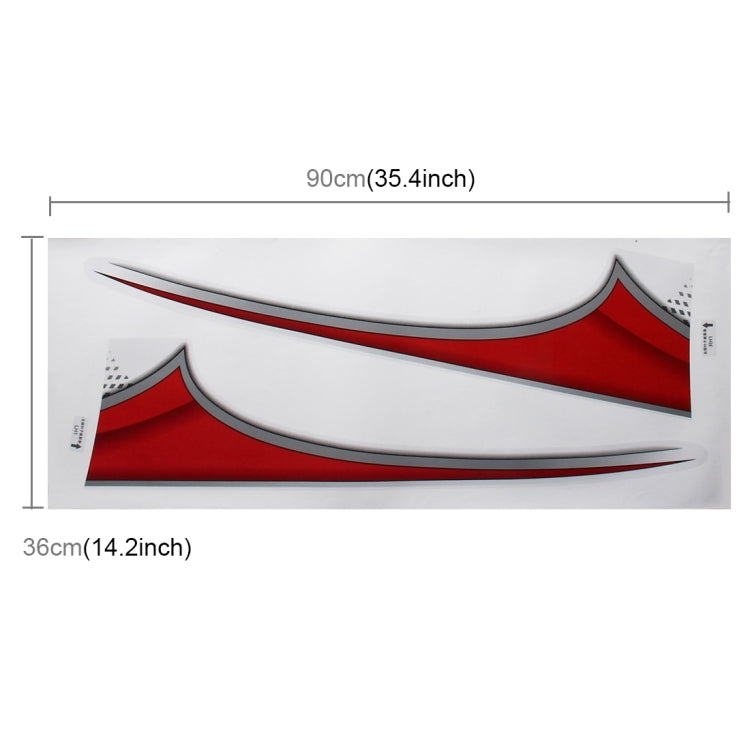4 PCS SUV Body Decorative Strip Brand Car Streamline Shining Sticker for Toyota Prado 2015 Version