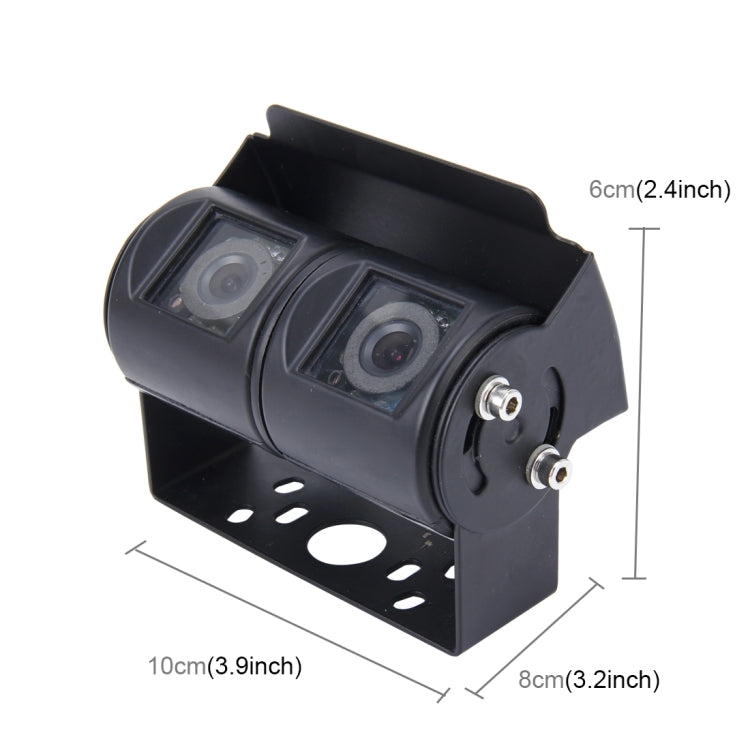 Dual Head Universal 720×540 Effective Pixel  50HZ / NTSC 60HZ CCD Waterproof Car Rear View Backup Camera With 24 LED Lamps