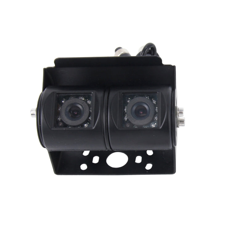 Dual Head Universal 720×540 Effective Pixel  50HZ / NTSC 60HZ CCD Waterproof Car Rear View Backup Camera With 24 LED Lamps