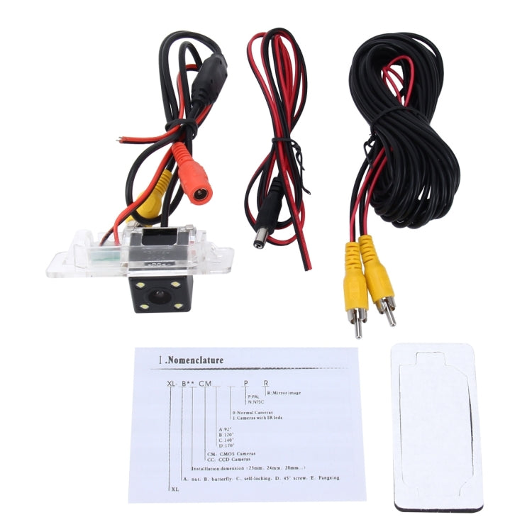 656×492 Effective Pixel  NTSC 60HZ CMOS II Waterproof Car Rear View Backup Camera With 4 LED Lamps for BMW 3 Series /5 Series/ X5/X6/X1/1 Series Sedan 2008-2010 Version