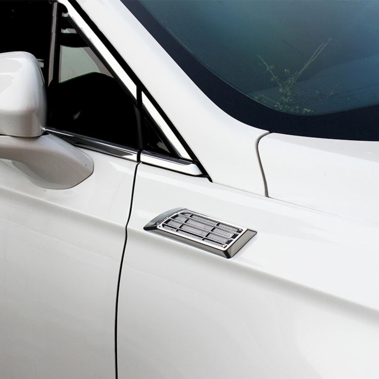 2 PCS Car Body Side Solar Decorative Colorful Strobe Warning Outlet Light