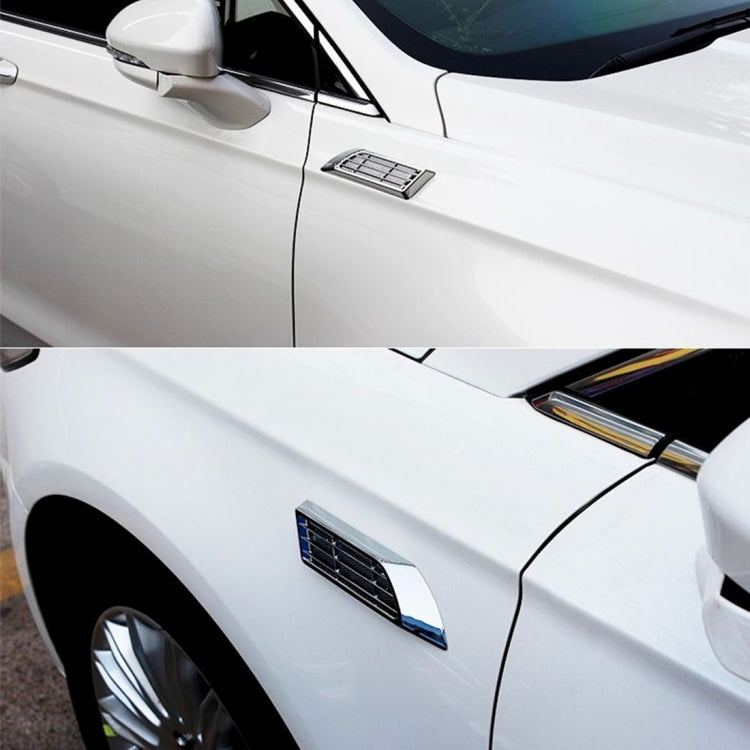 2 PCS Car Body Side Solar Decorative Colorful Strobe Warning Outlet Light