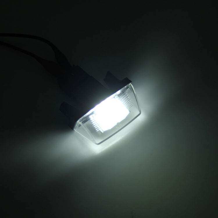 2 PCS License Plate Light with 24 SMD-3528 Lamps for Peugeot Citroen